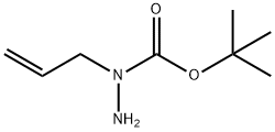 1-烯丙基肼甲酸叔丁酯 结构式