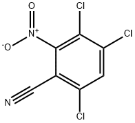 3,4,6-三氯-2-硝基苯甲腈 结构式