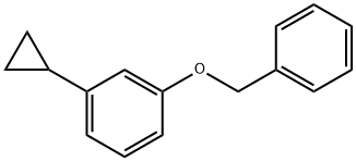 1-(苄氧基)-3-环丙基苯 结构式