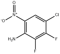 4-Chloro-2,3-difluoro-6-nitroaniline 结构式