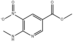 6-(甲氨基)-5-硝基烟酸甲酯 结构式