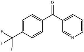 3-(4-三氟甲基苯甲酰基)吡啶 结构式