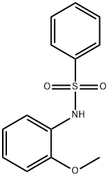 N-(2-甲氧基苯基)苯磺酰胺 结构式