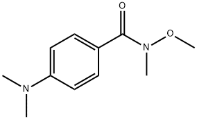 N-甲氧基-N-甲基-4-二甲胺基苯甲酰胺 结构式