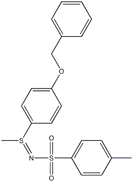 S-[4-(苄氧基)苯基]-S-甲基-N-(对甲苯基磺酰基)-硫亚胺 结构式