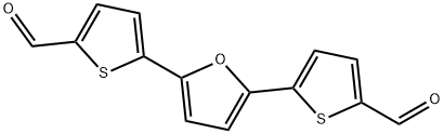 5,5'-(furan-2,5-diyl)dithiophene-2-carbaldehyde 结构式