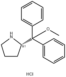 (S)-2-(甲氧基二苯甲基)吡咯烷盐酸盐 结构式