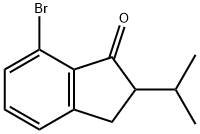 7-溴-2-异丙基-2,3-二氢-1H-茚-1-酮 结构式