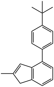 2-甲基-4-(4-叔丁苯基)-1H-茚 结构式