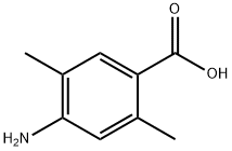 2,5-二甲基-4-氨基苯甲酸 结构式