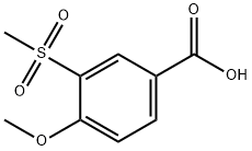 3-甲砜基-4-甲氧基苯甲酸 结构式