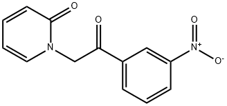 1-(2-(3-硝基苯基)-2-氧代乙基)吡啶-2(1H)-酮 结构式