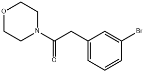 2-(3-溴苯基)-1-吗啉代乙酮 结构式