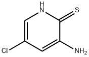 3-氨基-5-氯-2(1H)-吡啶硫酮 结构式