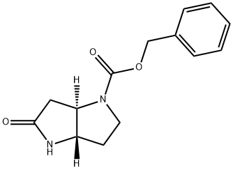 TRANS-(3AS,6AR)-苯甲基 5-氧亚基六氢吡咯并[3,2-B]吡咯-1(2H)-甲酸基酯 结构式