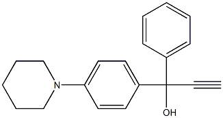 1-苯基-1-[4-(1-哌啶基)苯基]-2-丙炔-1-醇 结构式