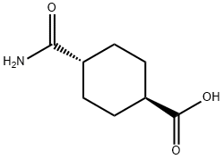 反式-4-(氨基羰基)环己烷羧酸 结构式