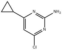 4-氯-6-环丙基嘧啶-2-胺 结构式