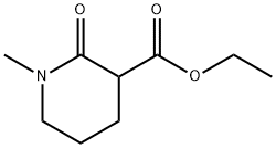 1-甲基-2-氧代哌啶-3-甲酸乙酯 结构式