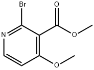 2-溴-4-甲氧基-3-吡啶羧酸甲酯 结构式