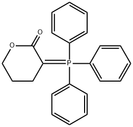 3-(Triphenylphosphoranylidene)tetrahydropyran-2-one, 97% 结构式