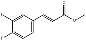 (E)-3-(3,4-二氟苯基)丙烯酸甲酯 结构式