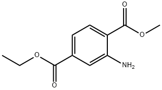 1-甲基2-氨基对苯二甲酸4-乙酯 结构式