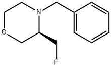 R-4-苄基-3-氟甲基吗啉 结构式