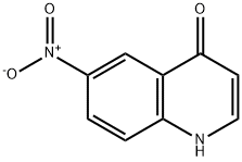 6-硝基喹啉-4(1H)-酮 结构式