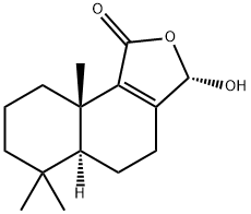 (3S,5AS,9AS)-4,5,5A,6,7,8,9,9A-八氢-3-羟基-6,6,9A-三甲基萘并[1,2-C]呋喃-1(3H)-酮 结构式