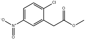 2-(2-氯-5-硝基苯基)乙酸甲酯 结构式