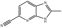 2-甲基-1H-咪唑并[4,5-B]吡啶-5-甲腈 结构式