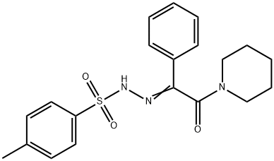 1-(苯乙二酮)哌啶对甲苯磺酰肼 结构式