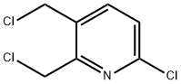 6-氯-2,3-双(氯甲基)吡啶 结构式