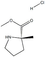 (S)-2-甲基吡咯烷-2-羧酸甲酯盐酸盐 结构式