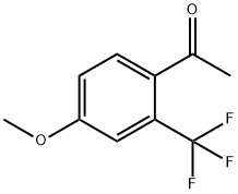 4'-甲氧基-2'-三氟甲基苯乙酮 结构式