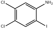 4,5 - 二氯-2-碘苯胺 结构式