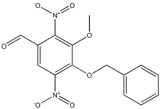 4-(苄氧基)-3-甲氧基-2,5-二硝基苯甲醛 结构式
