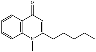 1-甲基-2-戊基-4(1H)-喹啉酮 结构式