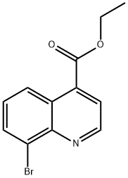 8-溴喹啉-4-甲酸乙酯 结构式