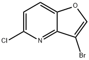 3-溴-5-氯呋喃[3,2-B]吡啶 结构式