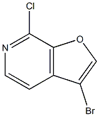 3-溴-7-氯-呋喃并[2,3-C]吡啶 结构式