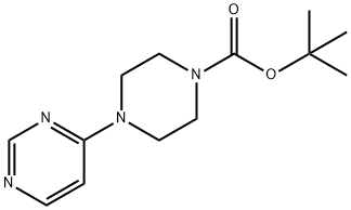 4-(嘧啶-4-基)哌嗪-1-甲酸叔丁酯 结构式
