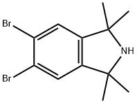 5,6-二溴-1,1,3,3-四甲基异吲哚啉 结构式