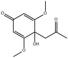2,6-二甲氧基-1-乙酰甲基氢醌 结构式