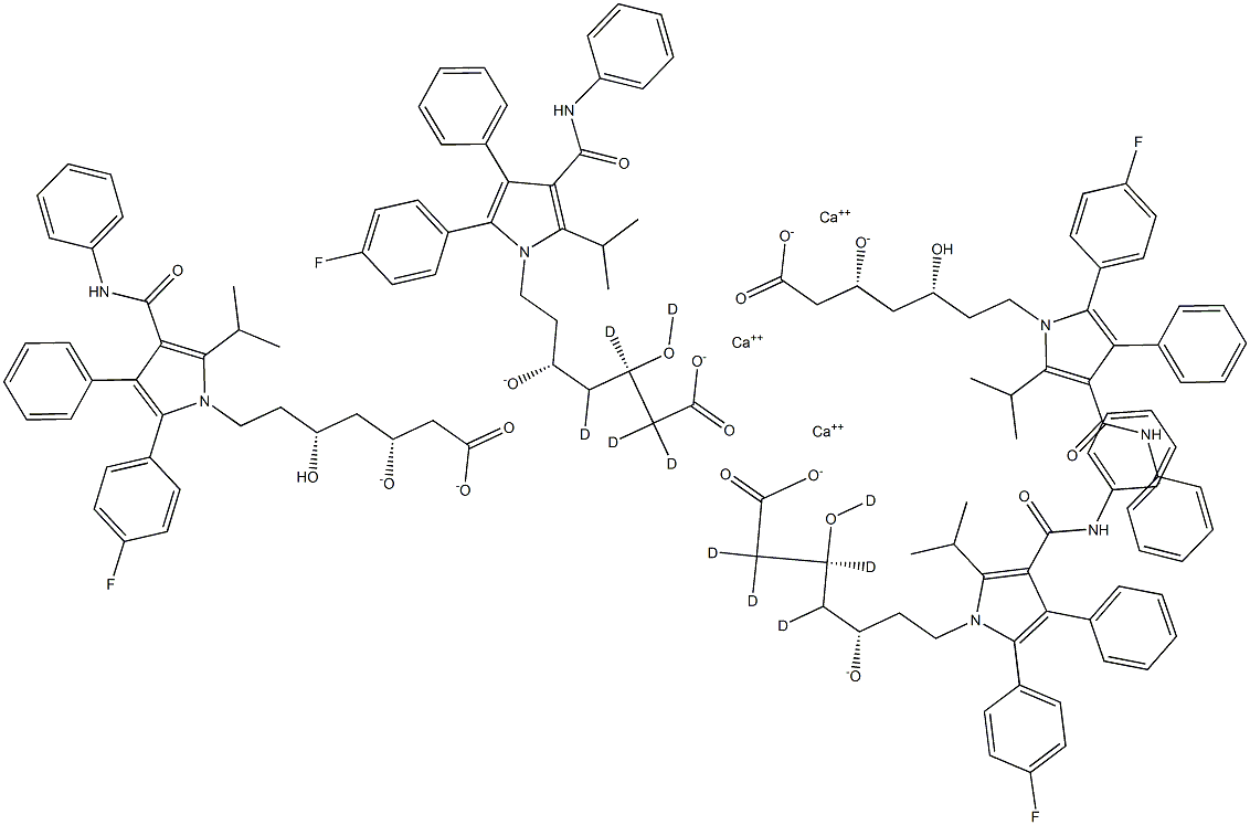 阿托伐他汀钙-D5 结构式