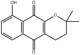 9-羟基-ALPHA-拉杷醌 结构式