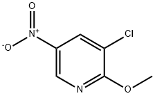 2-甲氧基-3-氯-5-硝基吡啶 结构式