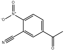 5-乙酰基-2-硝基苯甲腈 结构式