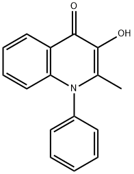 3-羟基-2-甲基-1-苯基喹啉-4(1H)-酮 结构式